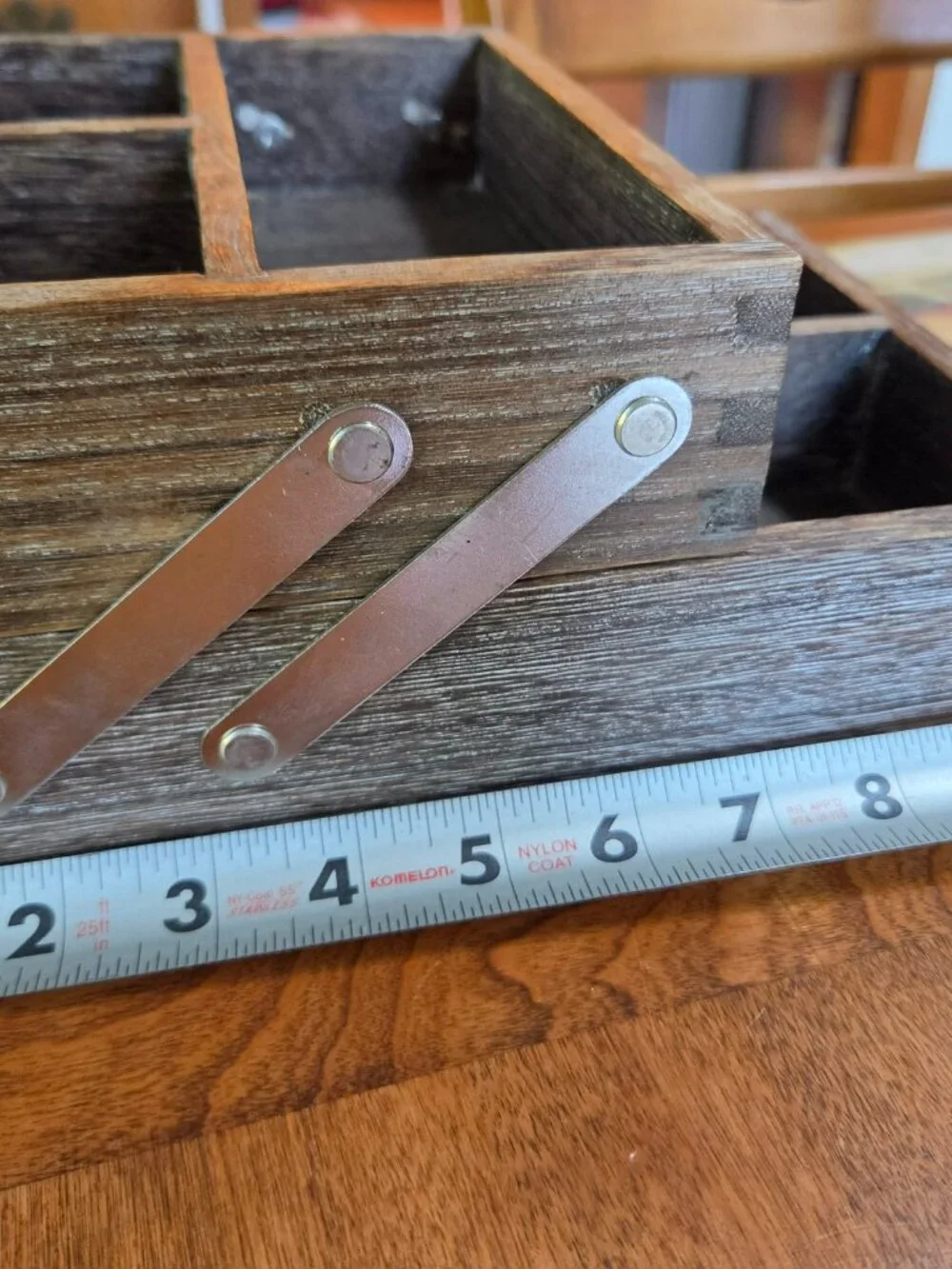 WOOD ORGANIZER HINGED BOX LIFTS TO ANOTHER LEVEL